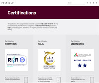 Static_pastelli certifications